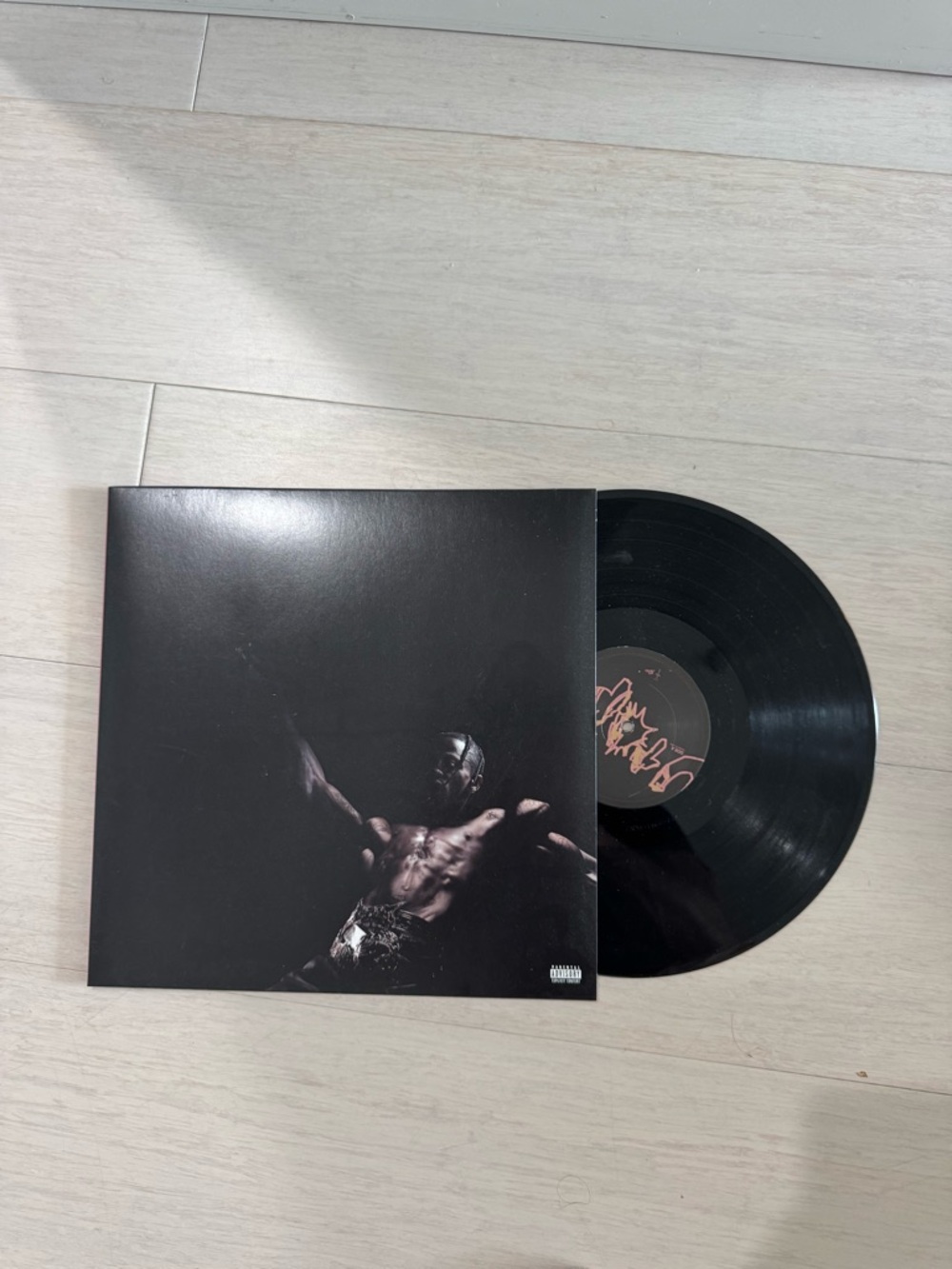 Travis Scott Utopia Vinyl Record with Black Album Cover